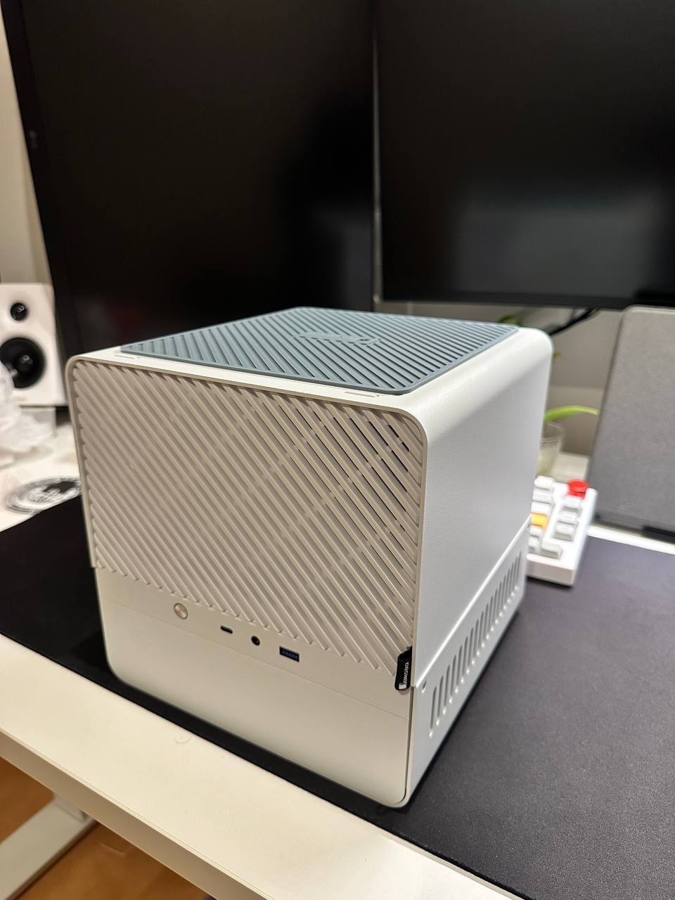 Completed NAS chassis on desk